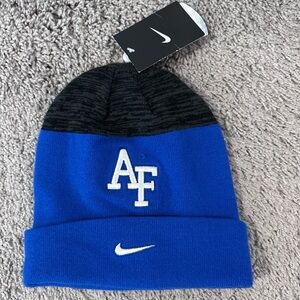 Nike Blue and Black Beanie Hat